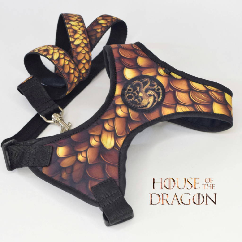 Arnés con correa para mascotas diseño HOUSE OF THE DRAGON _3