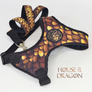 Arnés con correa para mascotas diseño HOUSE OF THE DRAGON _3