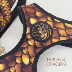 Arnés con correa para mascotas diseño HOUSE OF THE DRAGON _1