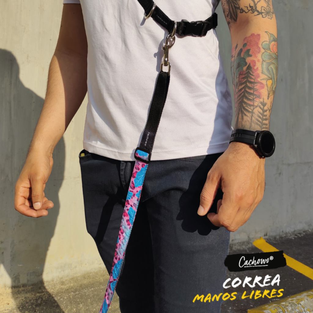 Correa Manos Libres Yaguar Fucsia - Cachowo