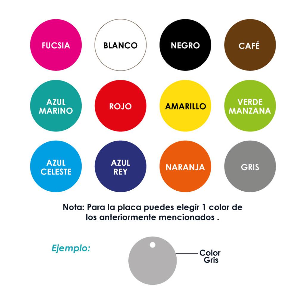 Placa de identificación para mascotas Redonda Grande_2