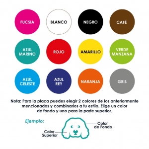 Placa de identificación diseño Cocker Spaniel_2