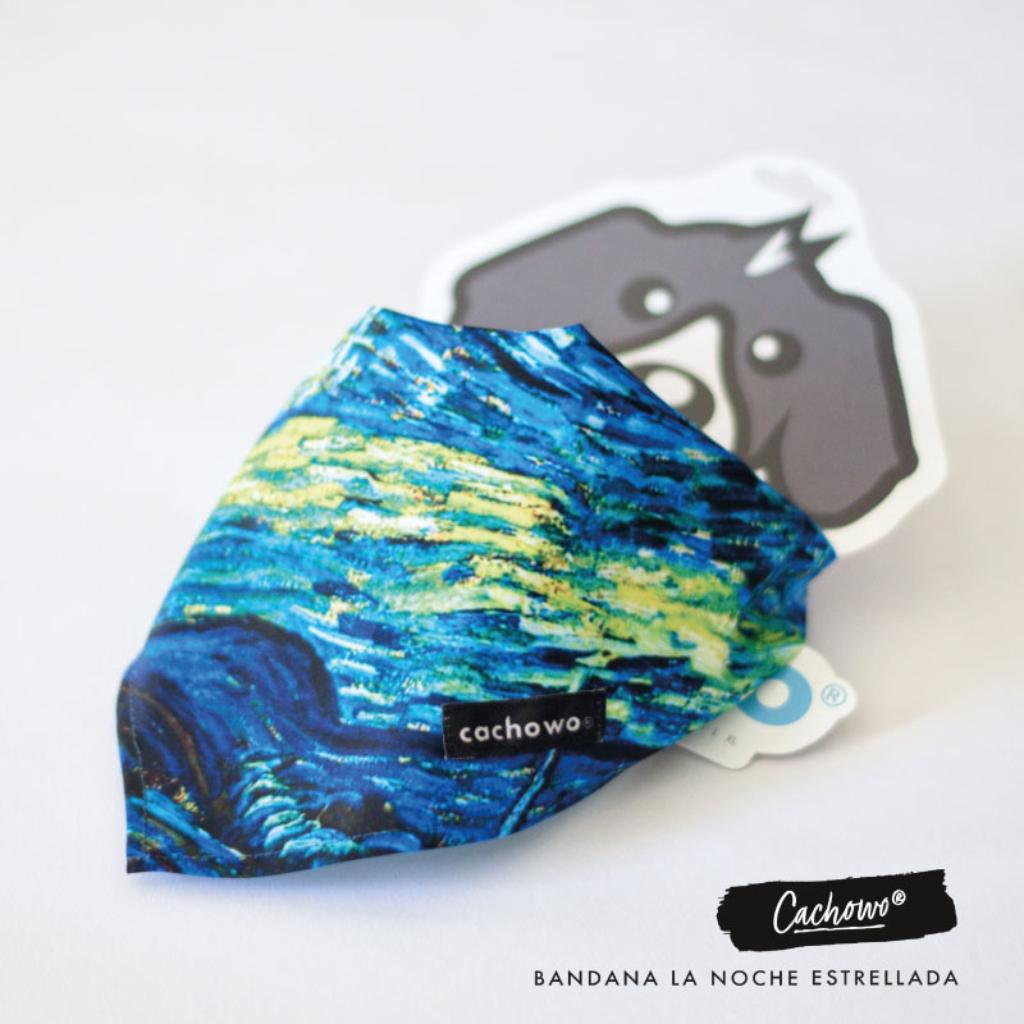Bandana para Mascotas La Noche Estrellada - Cachowo