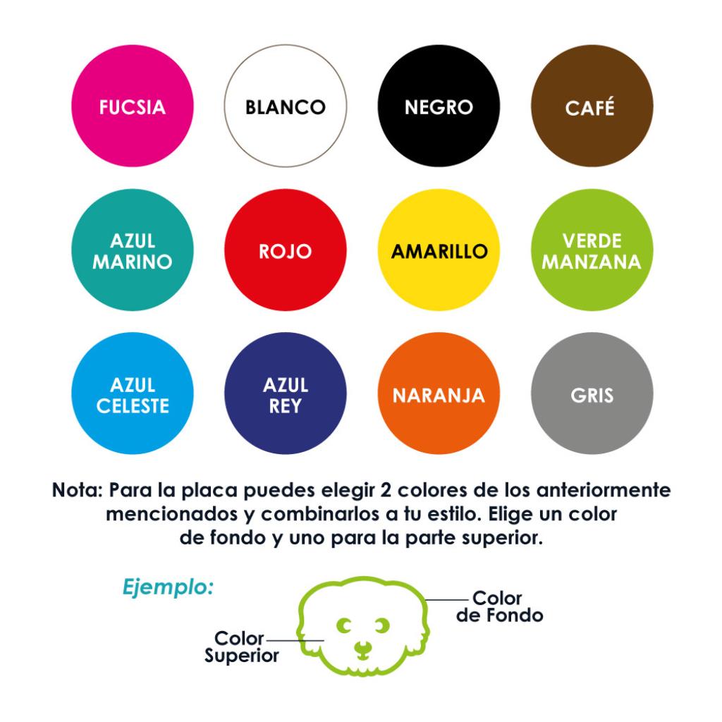 Placa para perros diseño Shih Tzu_2