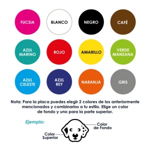 Placa de identificación diseño Dálmata_2